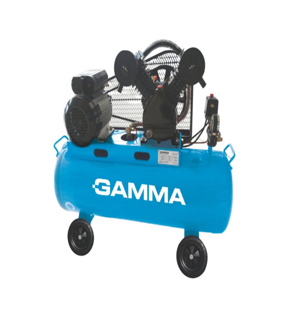 compresor de aire gamma 100l monofásico 3hp doble cilindro